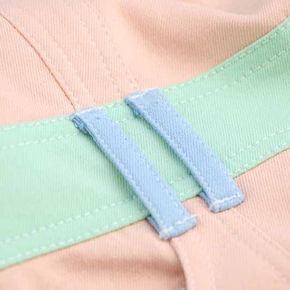 Women Short Sleeves Slim Fit Colorblock Patchwork Dress Mini Fashion Dresses