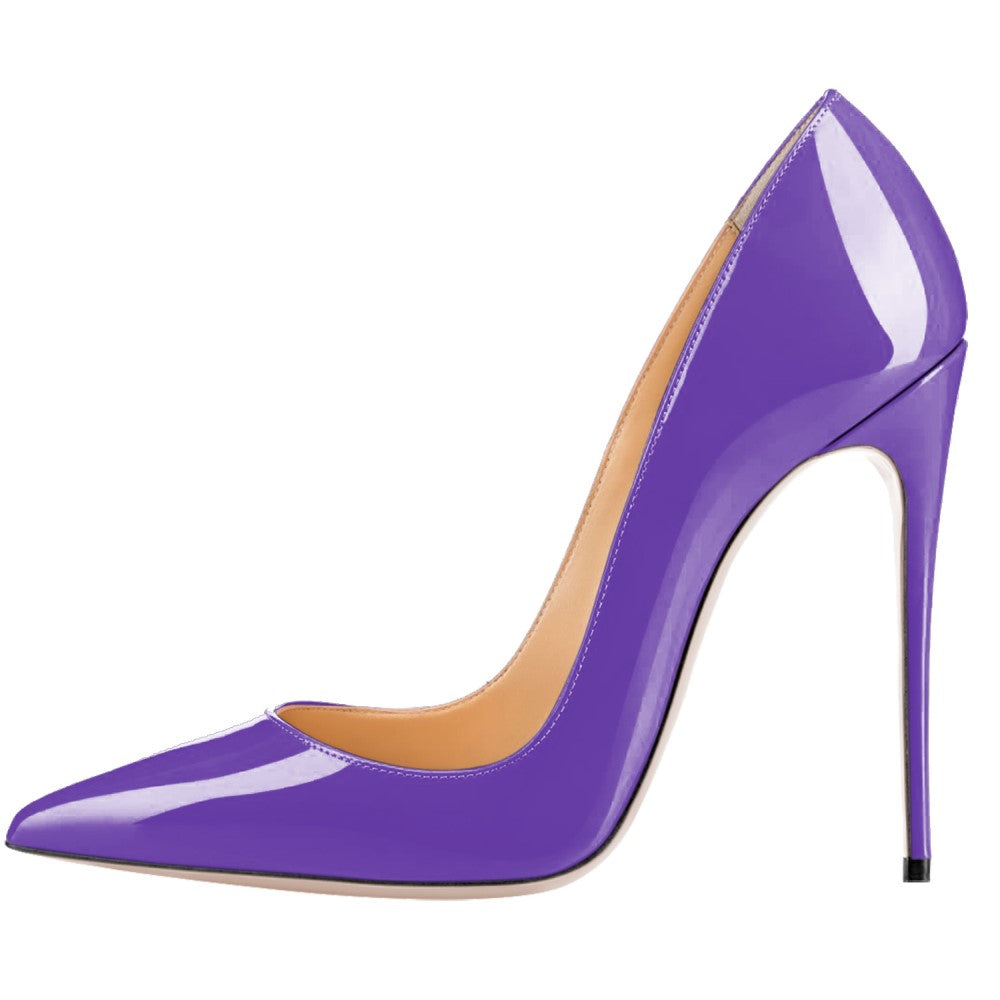 Tucomosi purple pointed toe prom shoes with a sleek high heel design for elegant occasions