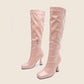 Women's PU Heeled Fashion Boots Long Party Party Boots