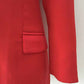 Womens Red Blazers Bouble-breasted Button Jackets