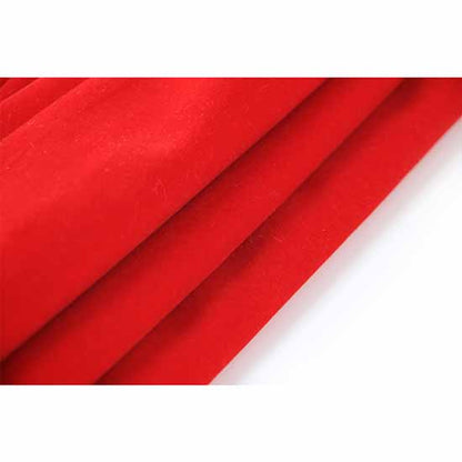 Women Single Breasted Blazer Red Jacket and Suit Pants 2 Pieces Suit