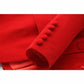 Women Single Breasted Blazer Red Jacket and Suit Pants 2 Pieces Suit