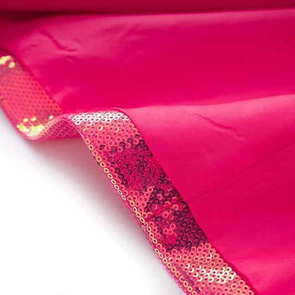 Women Sequined Bling Bling Mid-length Single Breast Blazer + Shorts Suit Hot Pink