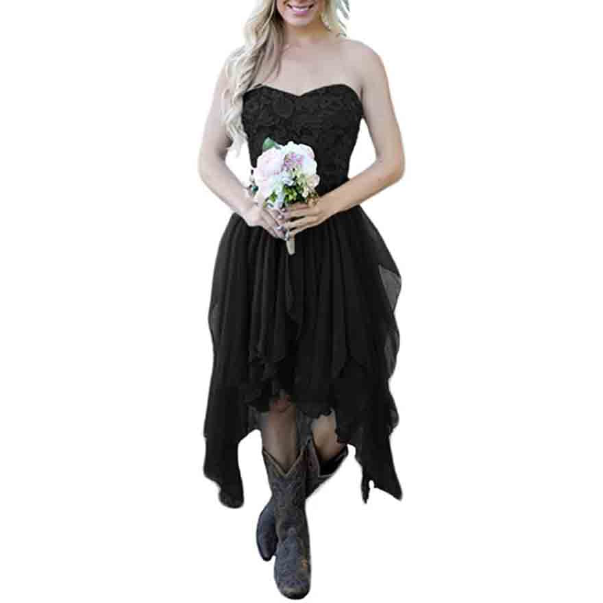 Rustic Bridesmaid Dresses for Women - High Low Chiffon Lace Dress SD Dresscode & Fashiontrends Rustic Bridesmaid Dresses for Women - High Low Chiffon Lace Dress SD Dresscode & Fashiontrends