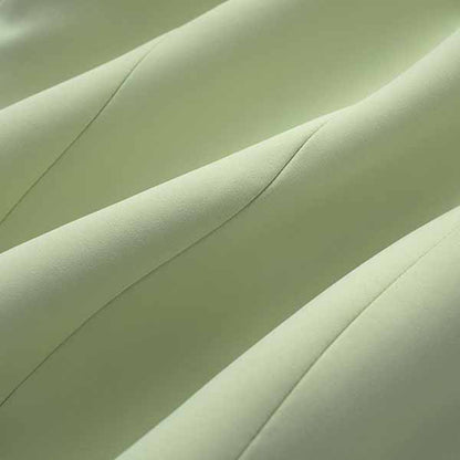 Women's Luxury Fitted Sage Green Blazer Golden Lion Buttons Coat Jacket