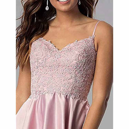 Homecoming Dresses Teens Lace Short Prom Dress with Pocket Mini Party Dresses