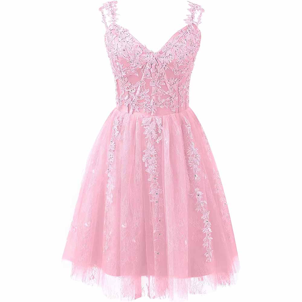 Lace Applique Fairy Homecoming Dresses Short Prom Party Dress Tulle Mi SD Dresscode & Fashiontrends Lace Applique Fairy Homecoming Dresses Short Prom Party Dress Tulle Mi SD Dresscode & Fashiontrends