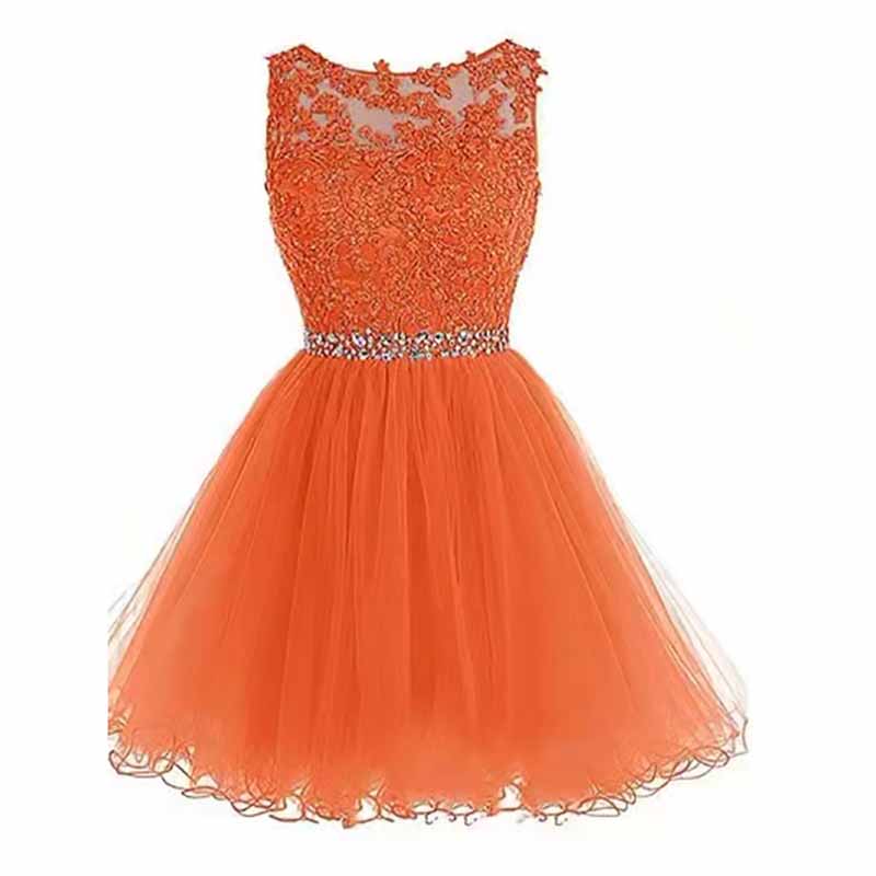Women's Tulle Short Applique Beading Formal Homecoming Cocktail Party Dress