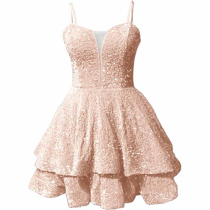Sparkly Short Homecoming Dress by sd-hk