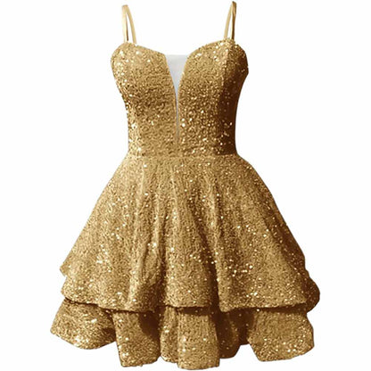 Sparkly Short Homecoming Dress by sd-hk