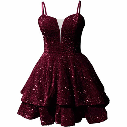 Sparkly Short Homecoming Dress by sd-hk