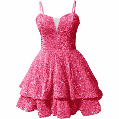 Sparkly Short Homecoming Dress by sd-hk