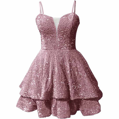 Sparkly Short Homecoming Dress by sd-hk