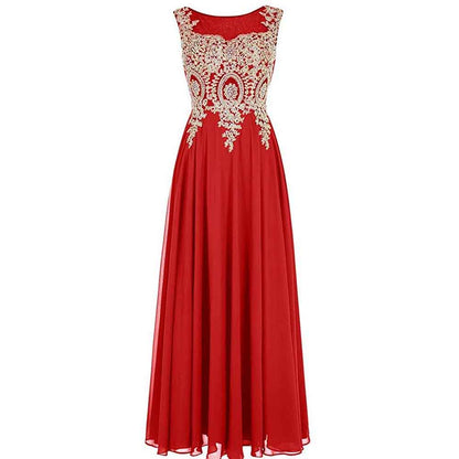 Women Crystals Silver Lace A Line Sheer Back Formal Long Prom Evening Dresses