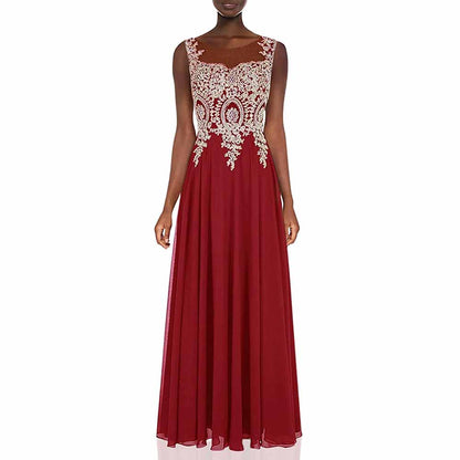 Women Crystals Silver Lace A Line Sheer Back Formal Long Prom Evening Dresses