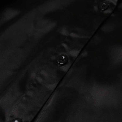 Long Sleeve Satin Feather-Trimmed Mini Dress Wrap Cocktail Dress