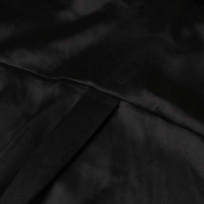 Long Sleeve Satin Feather-Trimmed Mini Dress Wrap Cocktail Dress