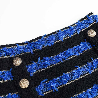 Woolen Skirt Suit Vest + Skirt Two-Piece Set For Women