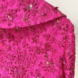 Women Luxury Hand Made 3D Flowers Embroidery Blazer / Dress – SD ...