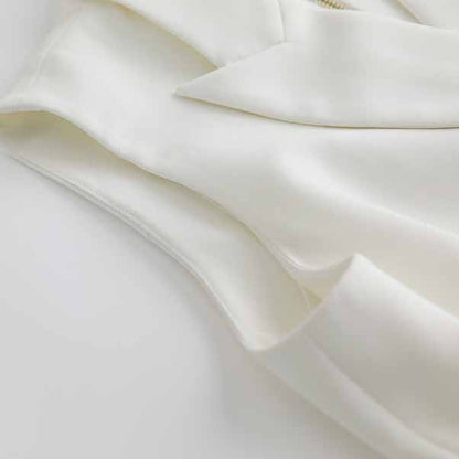 Double Breasted Gold Button Blazer Dress for Women Mini Blazer Dresses