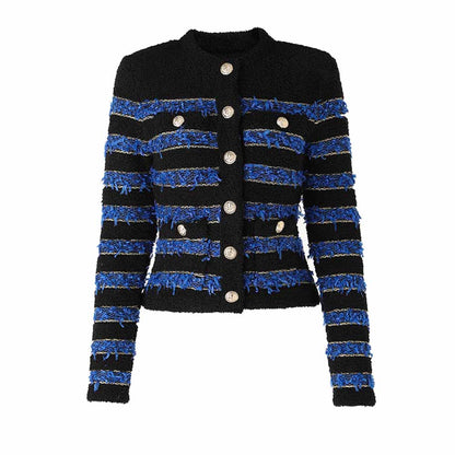 Woolen Knitted cardigan Coat Three-Piece Skirt Suits for Women