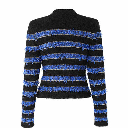 Woolen Knitted cardigan Coat Three-Piece Skirt Suits for Women