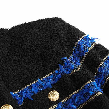 Woolen Knitted cardigan Coat Three-Piece Skirt Suits for Women