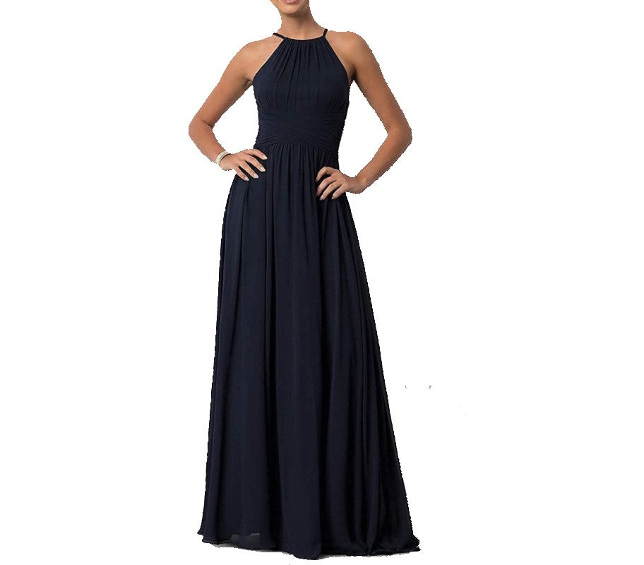 Country Chiffon Bridesmaid Dress - Elegant Style