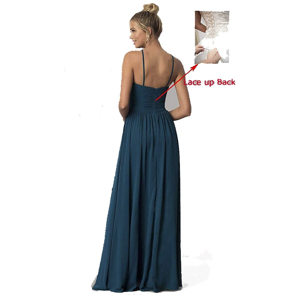 Country Chiffon Bridesmaid Dress - Elegant Style