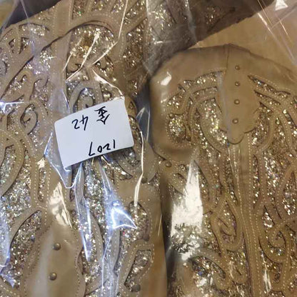 Womens Casual Western Cowboy Shoes Glitter Cowgirl Boots