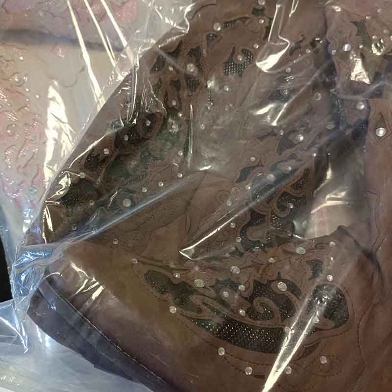 Brown wedding boots with intricate detailing perfect for evening events, featuring white glitter wedding boots style