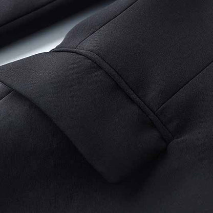 Women's Luxury Fitted Blazer Golden Lion Buttons Coat Jacket in Black,White