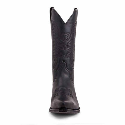 Stylish women's embroidered western boots with intricate designs and tall shaft for a chic look