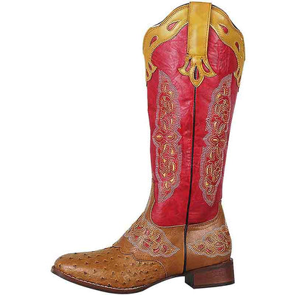 S&Dco Women's Western Cowboy Boots with Floral Design