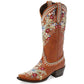 S&Dco Women's Western Cowboy Boots with Floral Design