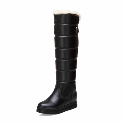 women's winter knee high boots with plush lining and stylish design for cold weather