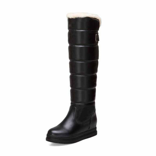 women's winter knee high boots with plush lining and stylish design for cold weather