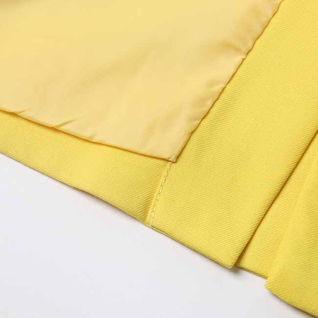 Women's Casual One Button Yellow Coat Loose Shawl Collar Jacket